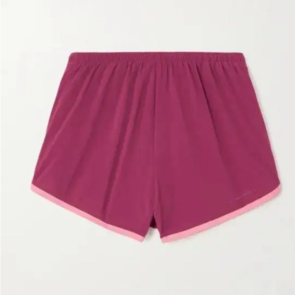 Outdoor Voices Magenta Running Shorts with Light Pink Hem